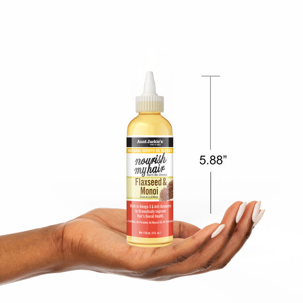 Flaxseed & Monoi Natural Growth Oil Blend For Curls & Coils